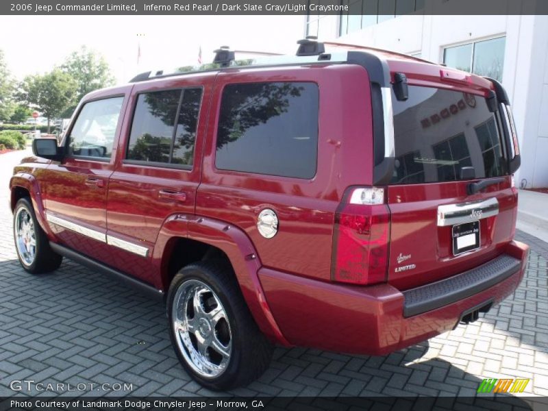Inferno Red Pearl / Dark Slate Gray/Light Graystone 2006 Jeep Commander Limited