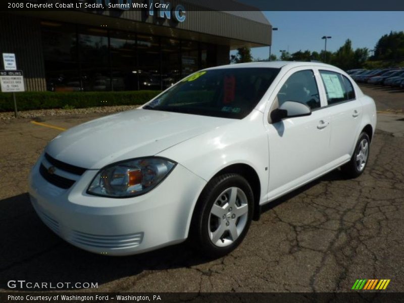 Summit White / Gray 2008 Chevrolet Cobalt LT Sedan