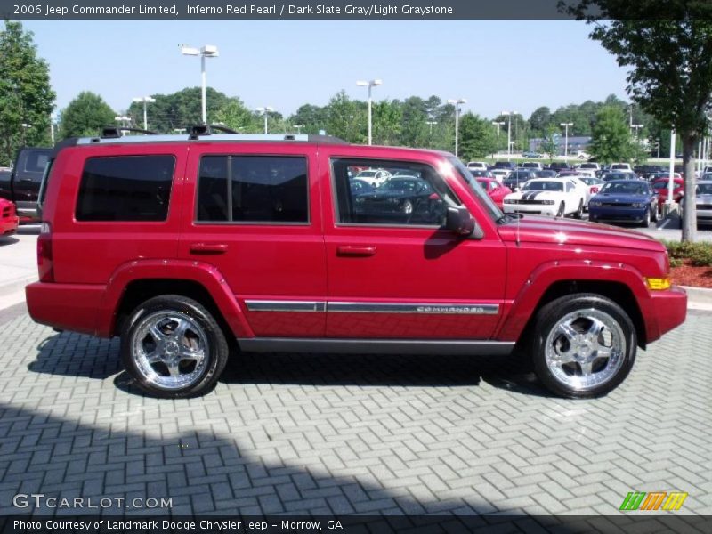 Inferno Red Pearl / Dark Slate Gray/Light Graystone 2006 Jeep Commander Limited