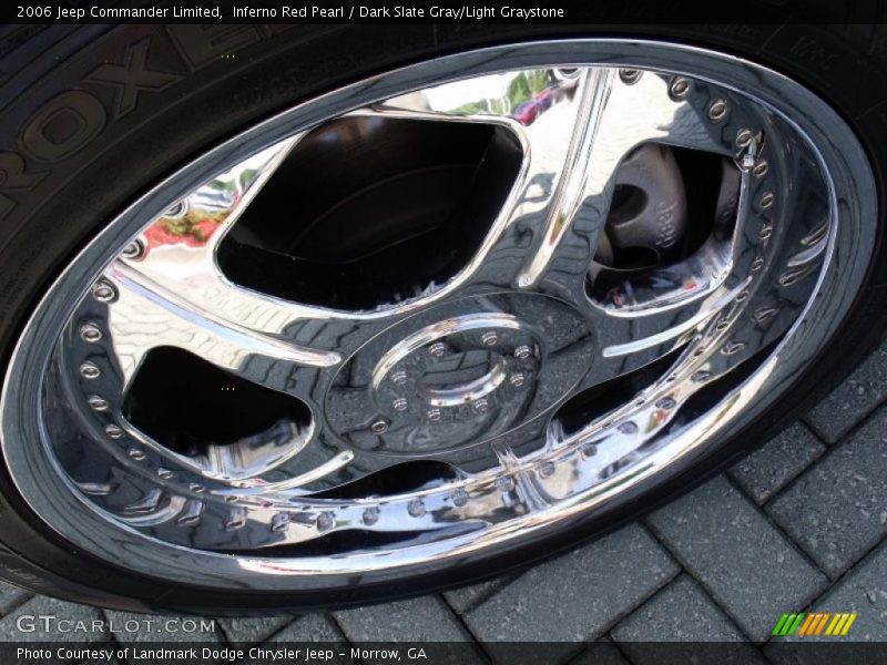 Inferno Red Pearl / Dark Slate Gray/Light Graystone 2006 Jeep Commander Limited