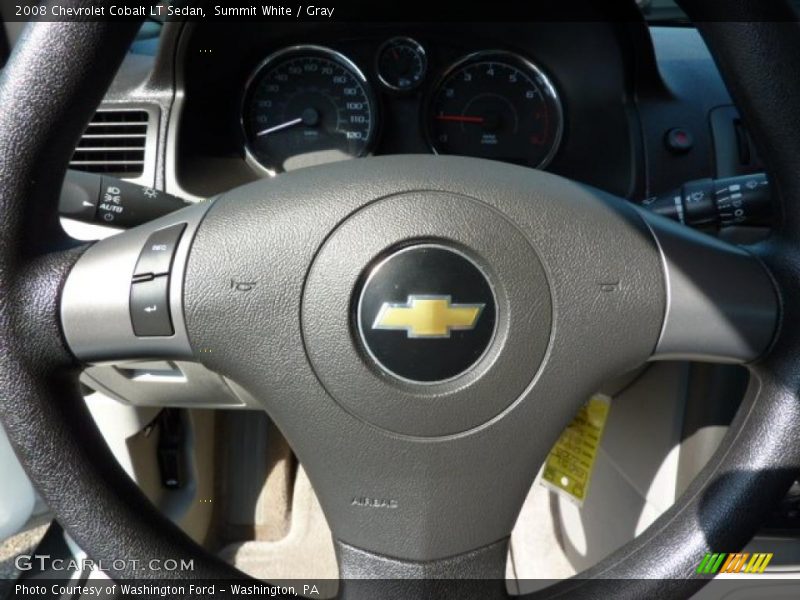 Summit White / Gray 2008 Chevrolet Cobalt LT Sedan