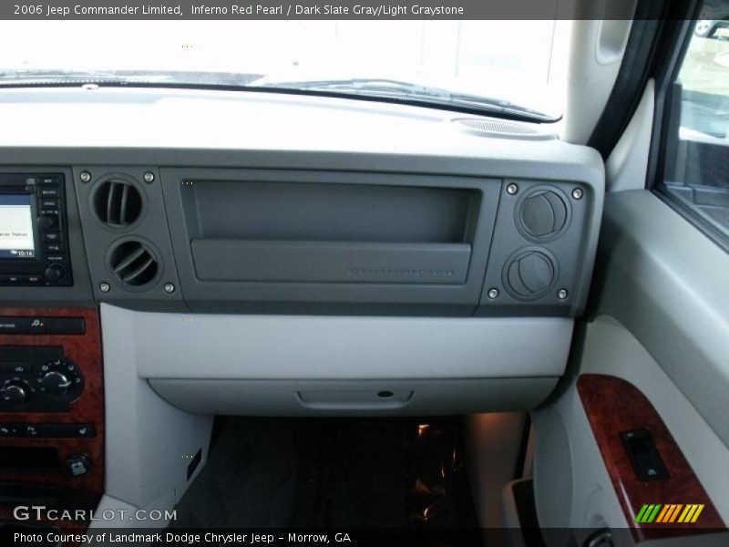 Inferno Red Pearl / Dark Slate Gray/Light Graystone 2006 Jeep Commander Limited
