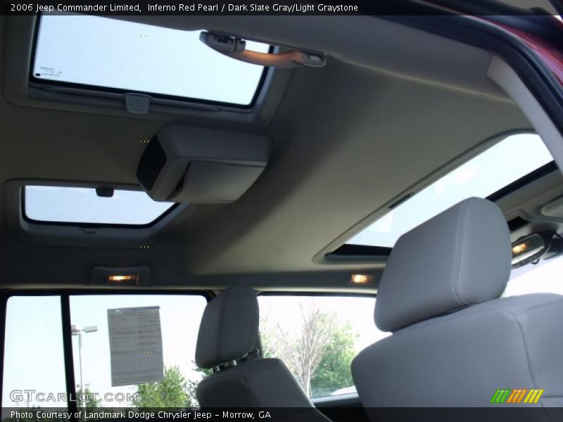 Inferno Red Pearl / Dark Slate Gray/Light Graystone 2006 Jeep Commander Limited