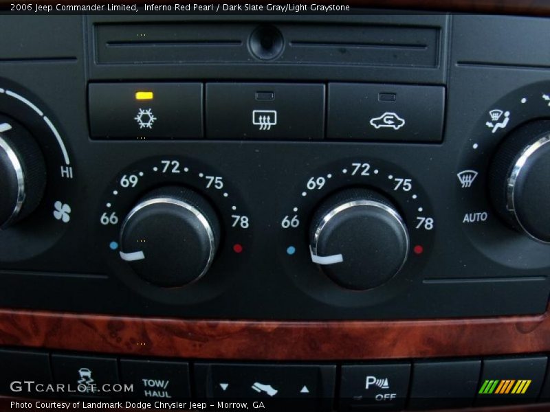 Inferno Red Pearl / Dark Slate Gray/Light Graystone 2006 Jeep Commander Limited