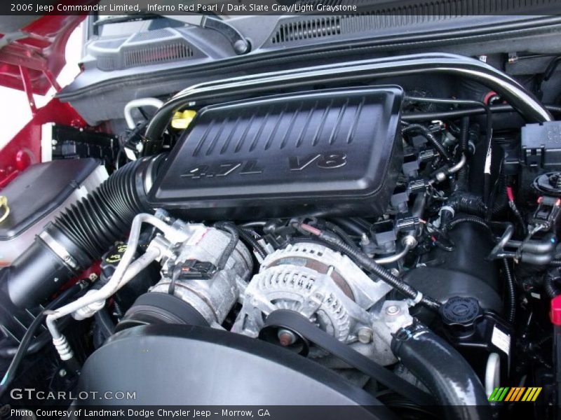 Inferno Red Pearl / Dark Slate Gray/Light Graystone 2006 Jeep Commander Limited