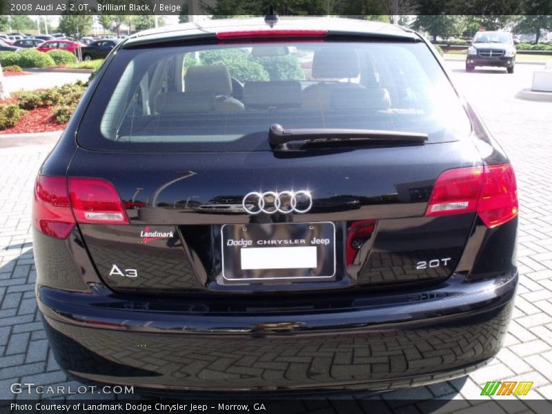 Brilliant Black / Beige 2008 Audi A3 2.0T