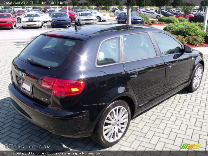 Brilliant Black / Beige 2008 Audi A3 2.0T