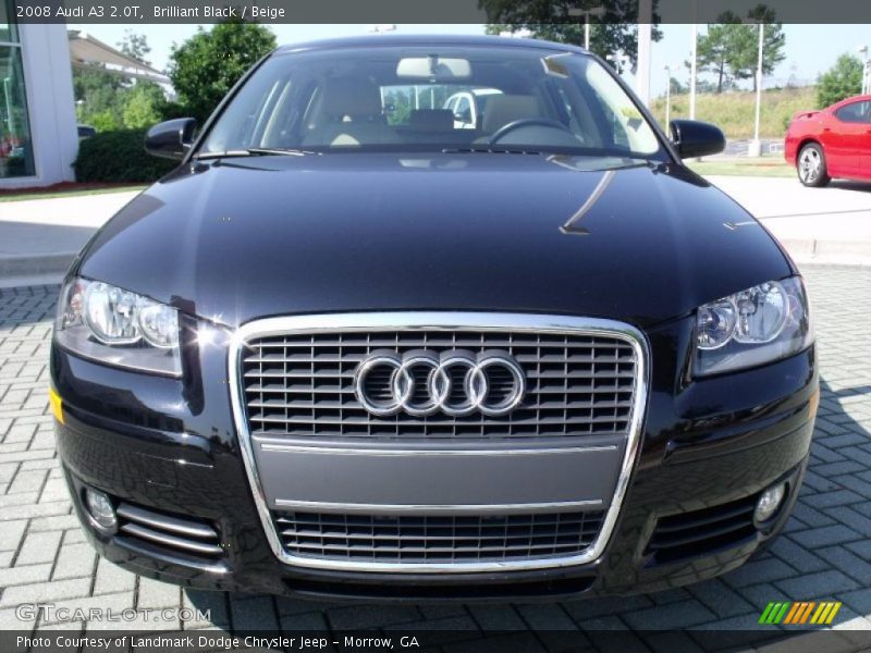 Brilliant Black / Beige 2008 Audi A3 2.0T