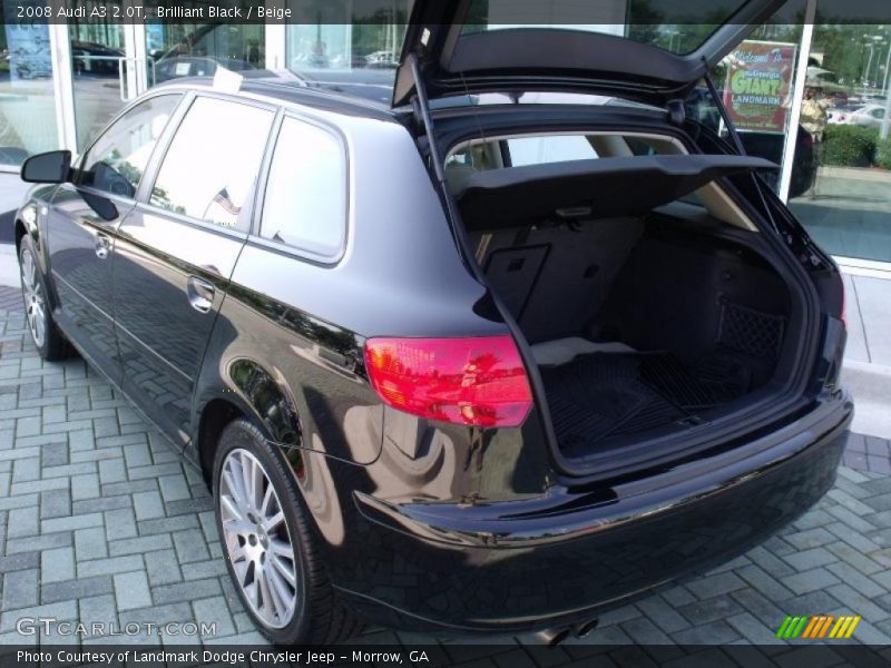 Brilliant Black / Beige 2008 Audi A3 2.0T