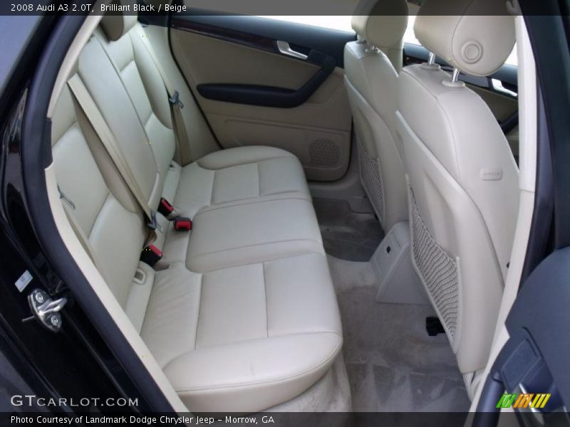 Brilliant Black / Beige 2008 Audi A3 2.0T