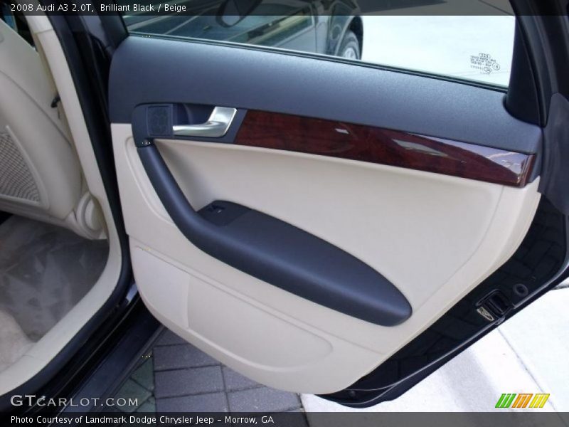 Brilliant Black / Beige 2008 Audi A3 2.0T