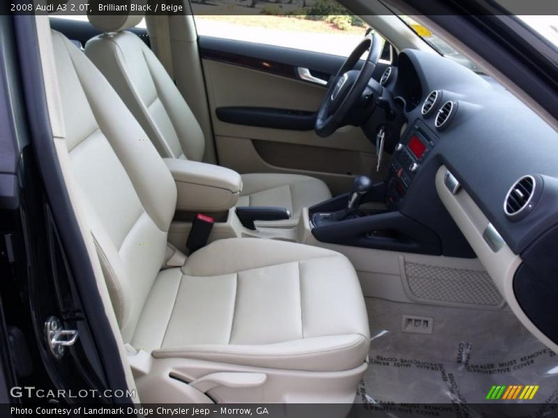 Brilliant Black / Beige 2008 Audi A3 2.0T