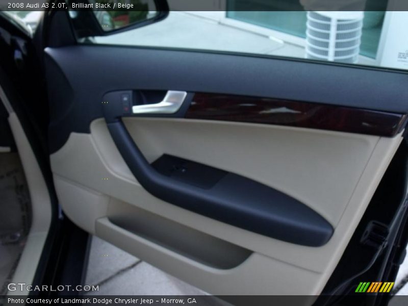 Brilliant Black / Beige 2008 Audi A3 2.0T