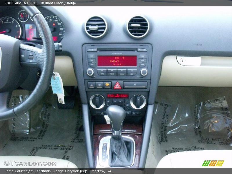 Brilliant Black / Beige 2008 Audi A3 2.0T