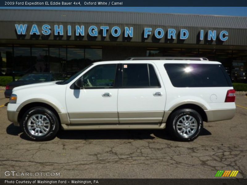 Oxford White / Camel 2009 Ford Expedition EL Eddie Bauer 4x4