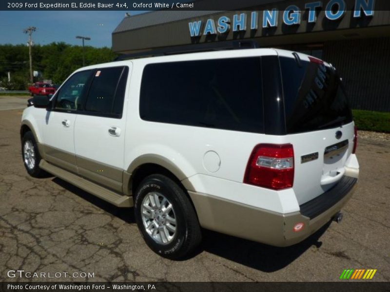 Oxford White / Camel 2009 Ford Expedition EL Eddie Bauer 4x4
