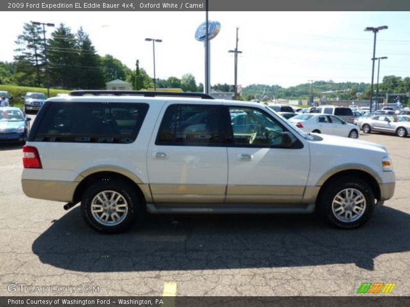 Oxford White / Camel 2009 Ford Expedition EL Eddie Bauer 4x4