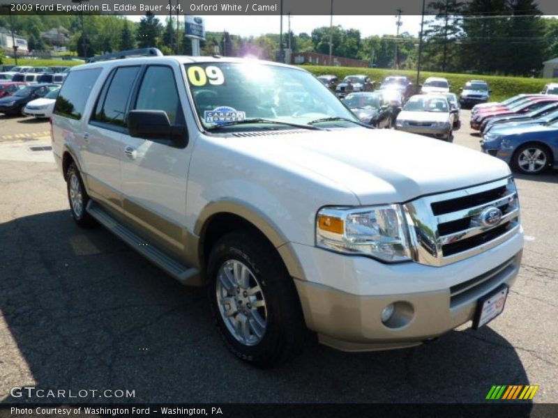 Oxford White / Camel 2009 Ford Expedition EL Eddie Bauer 4x4