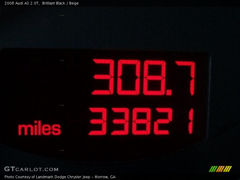 Brilliant Black / Beige 2008 Audi A3 2.0T