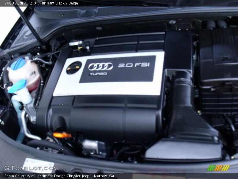 Brilliant Black / Beige 2008 Audi A3 2.0T