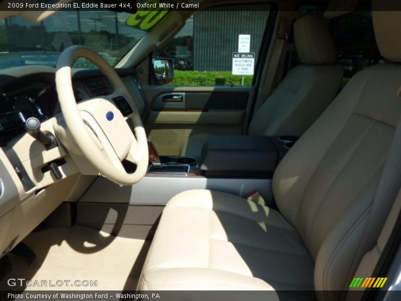 Oxford White / Camel 2009 Ford Expedition EL Eddie Bauer 4x4