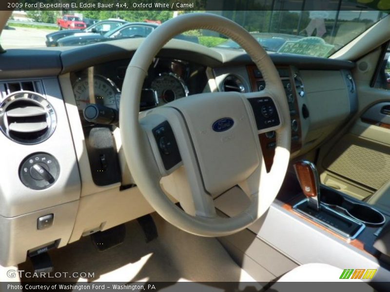 Oxford White / Camel 2009 Ford Expedition EL Eddie Bauer 4x4