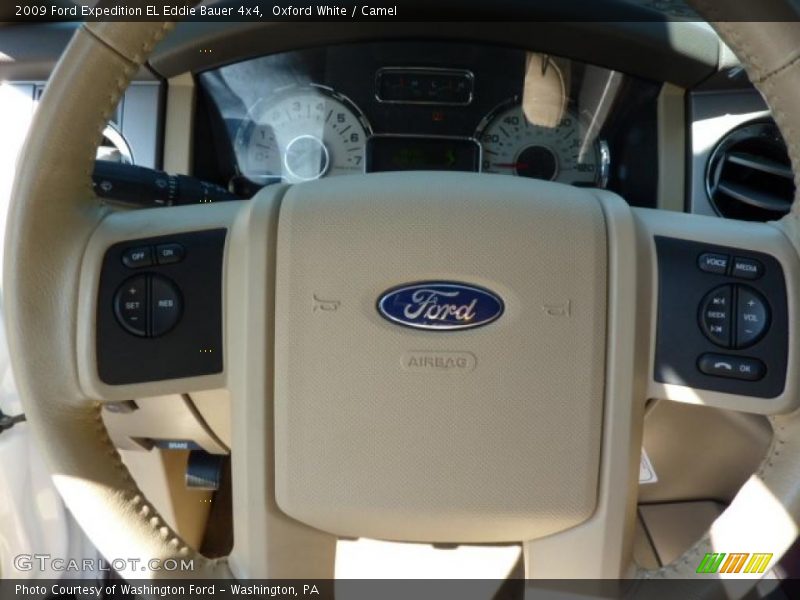 Oxford White / Camel 2009 Ford Expedition EL Eddie Bauer 4x4