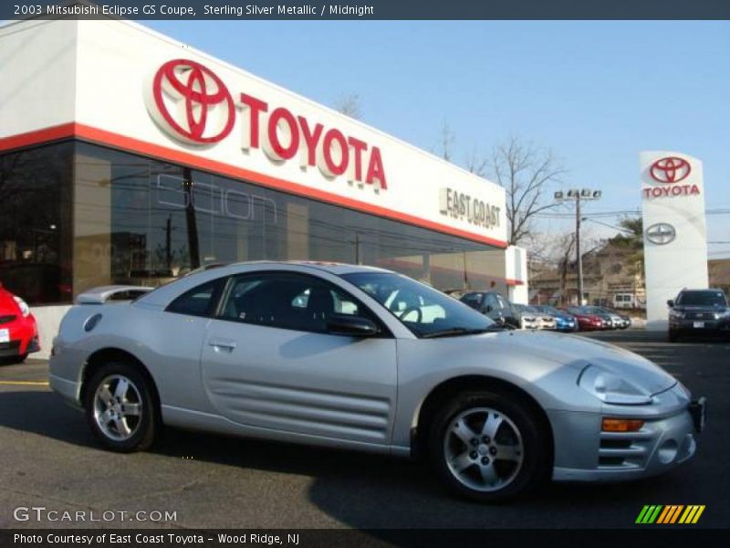 Sterling Silver Metallic / Midnight 2003 Mitsubishi Eclipse GS Coupe