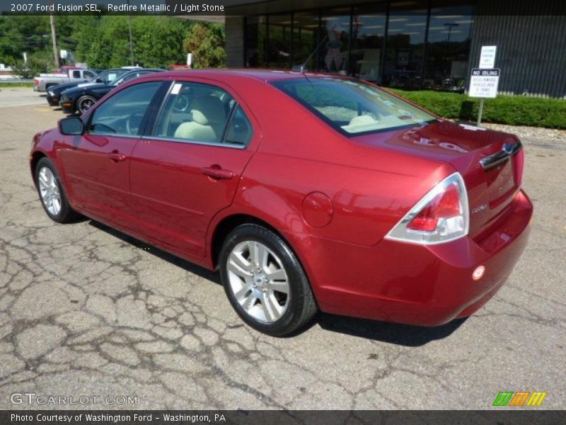 Redfire Metallic / Light Stone 2007 Ford Fusion SEL