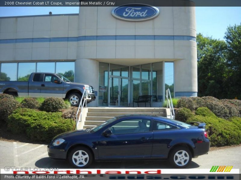 Imperial Blue Metallic / Gray 2008 Chevrolet Cobalt LT Coupe
