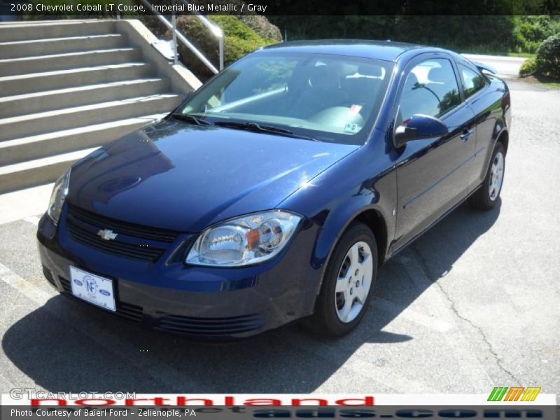Imperial Blue Metallic / Gray 2008 Chevrolet Cobalt LT Coupe