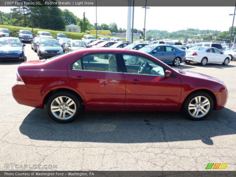 Redfire Metallic / Light Stone 2007 Ford Fusion SEL