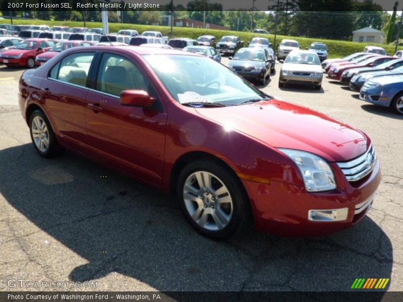 Redfire Metallic / Light Stone 2007 Ford Fusion SEL