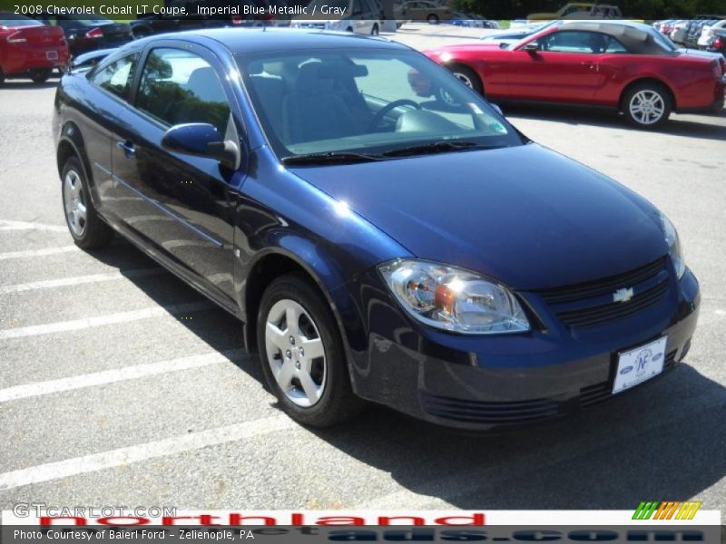 Imperial Blue Metallic / Gray 2008 Chevrolet Cobalt LT Coupe