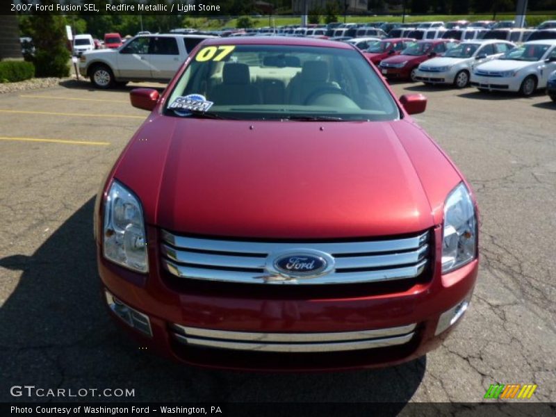 Redfire Metallic / Light Stone 2007 Ford Fusion SEL