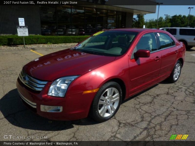 Redfire Metallic / Light Stone 2007 Ford Fusion SEL