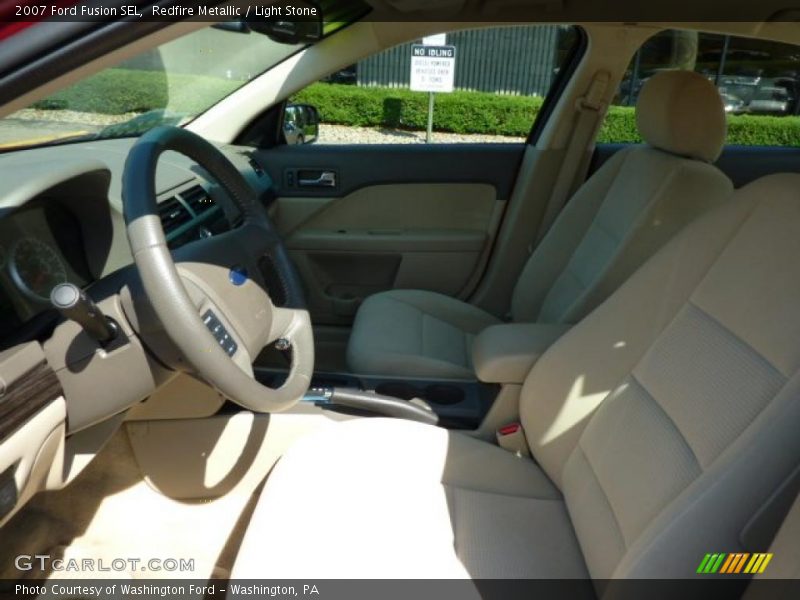Redfire Metallic / Light Stone 2007 Ford Fusion SEL