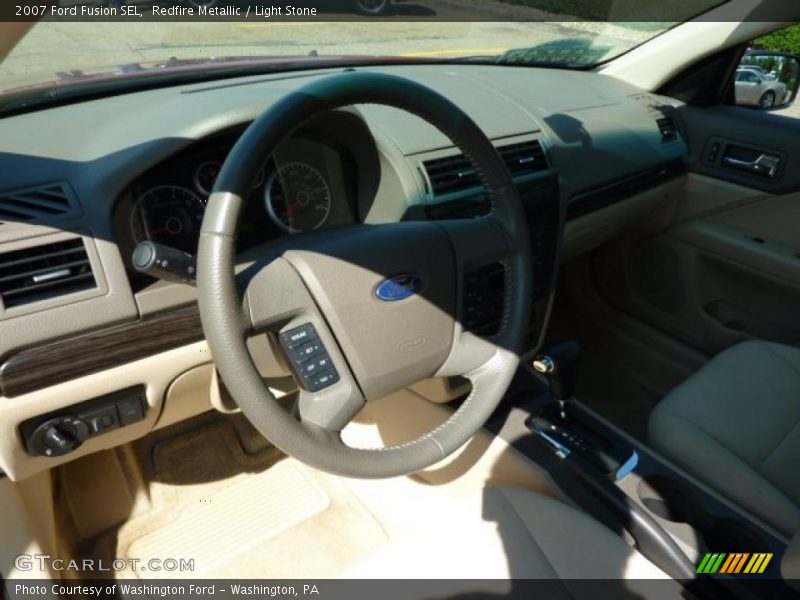 Redfire Metallic / Light Stone 2007 Ford Fusion SEL