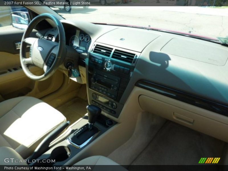 Redfire Metallic / Light Stone 2007 Ford Fusion SEL