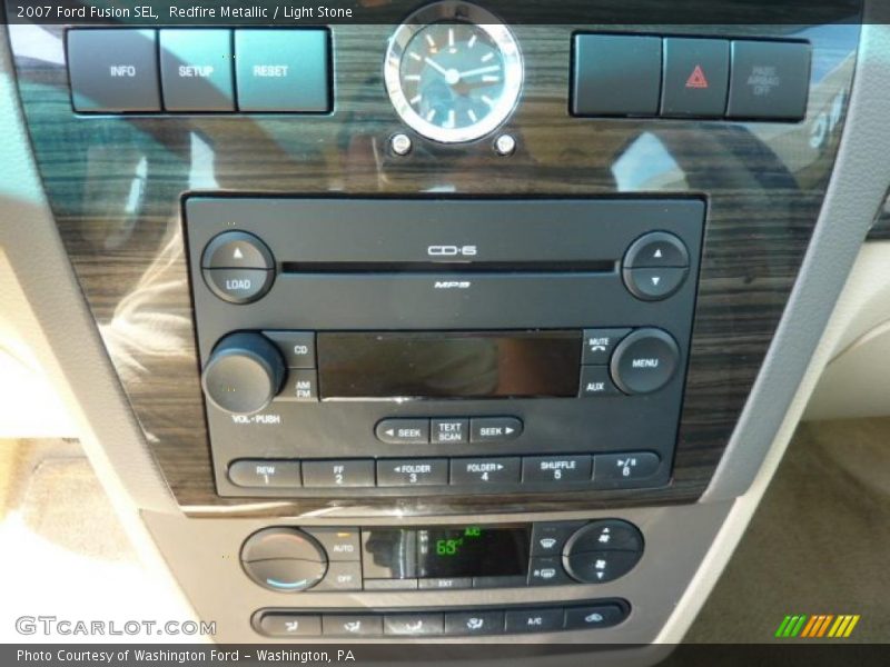 Redfire Metallic / Light Stone 2007 Ford Fusion SEL
