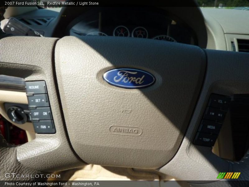Redfire Metallic / Light Stone 2007 Ford Fusion SEL