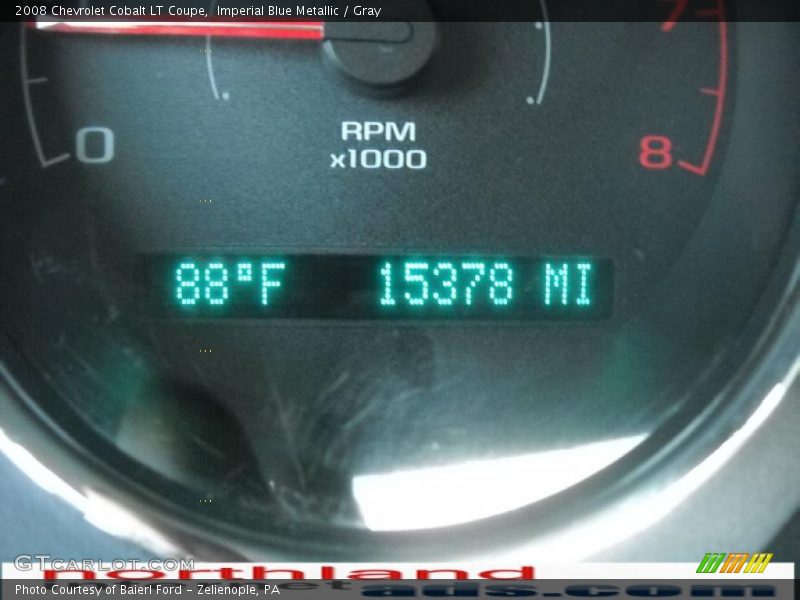 Imperial Blue Metallic / Gray 2008 Chevrolet Cobalt LT Coupe