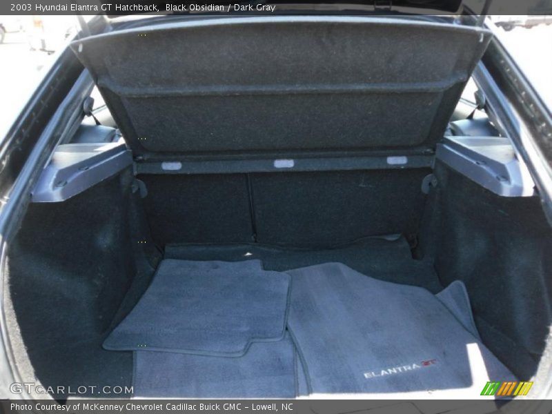 Black Obsidian / Dark Gray 2003 Hyundai Elantra GT Hatchback