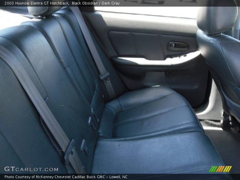 Black Obsidian / Dark Gray 2003 Hyundai Elantra GT Hatchback