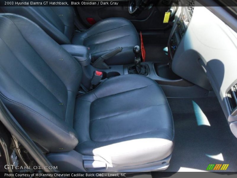 Black Obsidian / Dark Gray 2003 Hyundai Elantra GT Hatchback