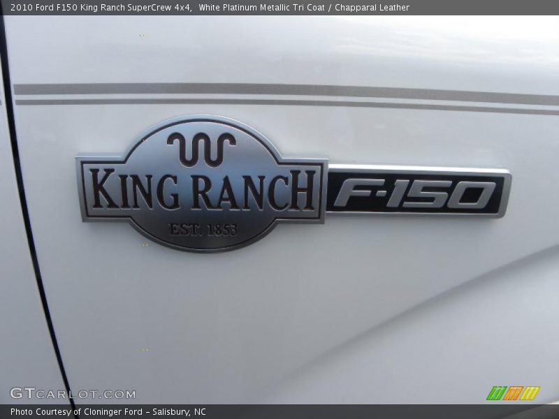 White Platinum Metallic Tri Coat / Chapparal Leather 2010 Ford F150 King Ranch SuperCrew 4x4