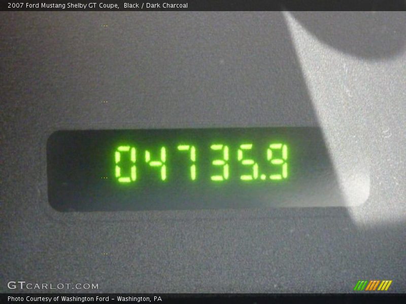 Black / Dark Charcoal 2007 Ford Mustang Shelby GT Coupe