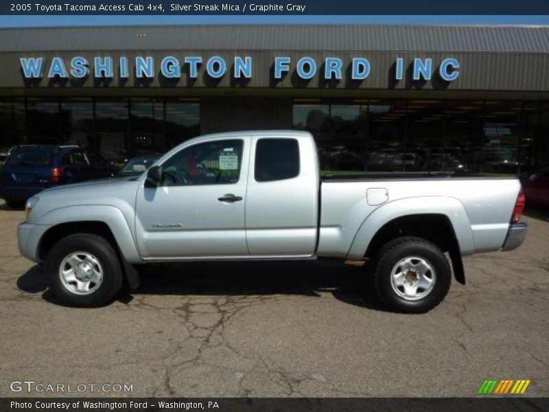 Silver Streak Mica / Graphite Gray 2005 Toyota Tacoma Access Cab 4x4