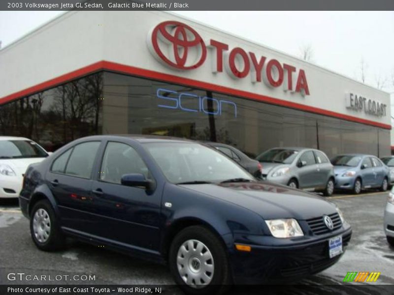 Galactic Blue Metallic / Black 2003 Volkswagen Jetta GL Sedan