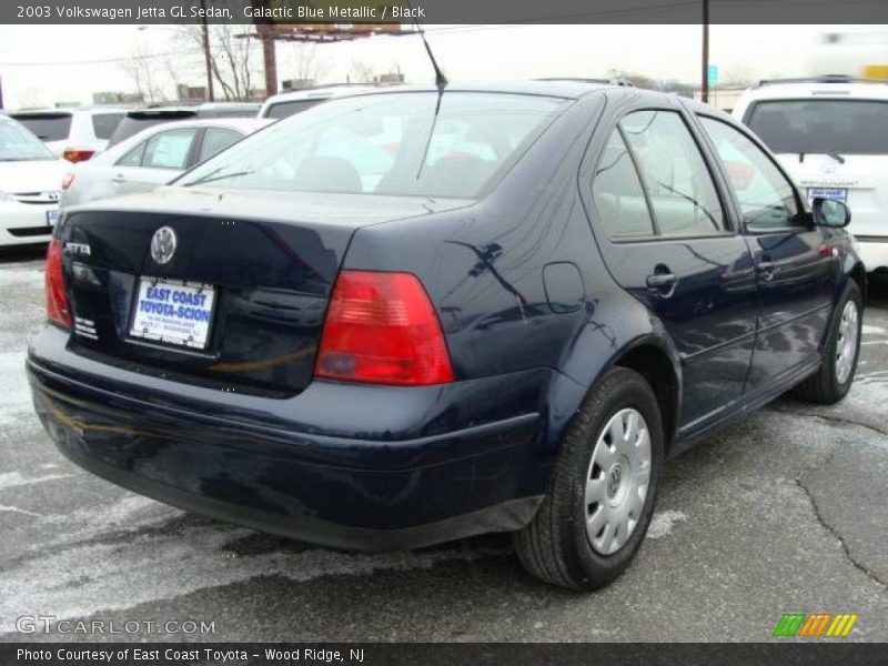 Galactic Blue Metallic / Black 2003 Volkswagen Jetta GL Sedan